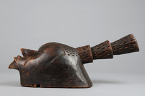 Masque "kyäsä", Côte d'Ivoire, Guro, Taille: H: 61 cm (H: 24.0 inch), ID: 3039020 - 4/5