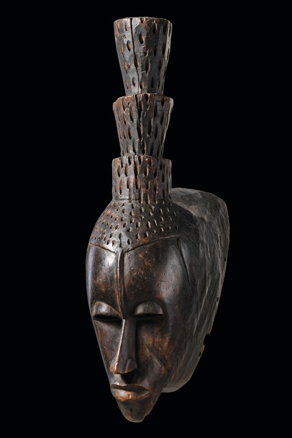 Maske "kyäsä", Côte d'Ivoire, Guro, Größe: H: 61 cm (H: 24.0 inch), ID: 3039020