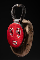 Female face mask "kplekple bla" of the "goli" group, Côte d'Ivoire, Baule, Size: H: 39 cm (H: 15.4 inch), ID: 3050982 - 2/5