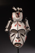 Mask "okoroshi", Nigeria, Igbo, Mgbala Agwa village, Romanus Nzeke (1970s), Size: H: 37 cm (H: 14.6 inch), ID: 3052228 - 3/6