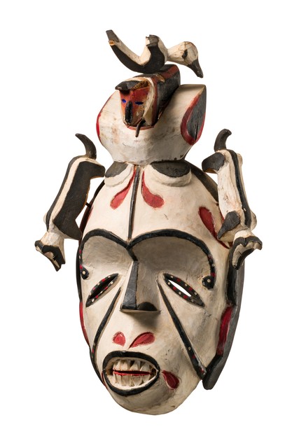 Mask "okoroshi", Nigeria, Igbo, Mgbala Agwa village, Romanus Nzeke (1970s), Size: H: 37 cm (H: 14.6 inch), ID: 3052228