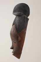 Masque facial anthropomorphe "gu", Côte d'Ivoire, Guro, Taille: H: 33 cm (H: 13.0 inch), ID: 3040672 - 3/4
