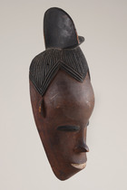 Masque facial anthropomorphe "gu", Côte d'Ivoire, Guro, Taille: H: 33 cm (H: 13.0 inch), ID: 3040672 - 4/4