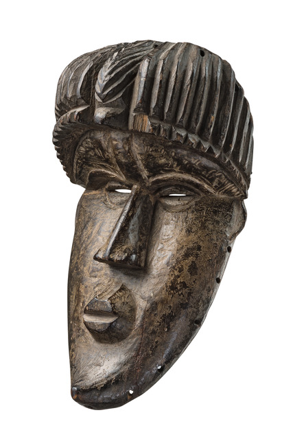 Maske "geh-naw" der "chu-den-zo"- Gesellschaft, Liberia, Bassa, Größe: H: 25 cm (H: 9.8 inch), ID: 3046785
