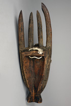 Masque corporel de la société du "poro", Guinée, Koranko, Taille: H: 79 cm (H: 31.1 inch), ID: 3048171 - 2/5