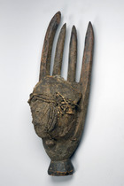 Masque corporel de la société du "poro", Guinée, Koranko, Taille: H: 79 cm (H: 31.1 inch), ID: 3048171 - 4/5