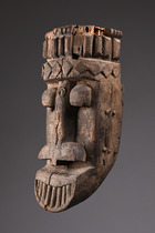 Water spirit mask "otobo" (hippopotamus), Nigeria, Ijaw (Ijo), Size: H: 38 cm (H: 15.0 inch), ID: 3048811 - 3/6