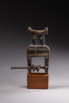 Heddle pulley, Côte d'Ivoire, Jimini, Size: H: 12 cm (H: 4.7 inch), ID: 3052208 - 2/5