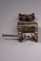 Heddle pulley, Côte d'Ivoire, Jimini, Size: H: 12 cm (H: 4.7 inch), ID: 3052208 - 5/5