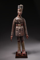 Colon figure of an Askari, Togo, Ewe, Size: H: 75,5 cm (H: 29.7 inch), ID: 3050133 - 3/4