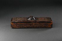 Container with lid, D. R. Congo, Kuba Kingdom, Kuba, Size: M: 26 cm x 5 cm x 7,5 cm (BxHxT) (M: 10.2 inch x 2.0 inch x 7,2.0 inch (BxHxT)), ID: 3051048 - 2/6