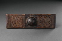 Container with lid, D. R. Congo, Kuba Kingdom, Kuba, Size: M: 26 cm x 5 cm x 7,5 cm (BxHxT) (M: 10.2 inch x 2.0 inch x 7,2.0 inch (BxHxT)), ID: 3051048 - 3/6