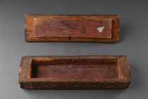 Container with lid, D. R. Congo, Kuba Kingdom, Kuba, Size: M: 26 cm x 5 cm x 7,5 cm (BxHxT) (M: 10.2 inch x 2.0 inch x 7,2.0 inch (BxHxT)), ID: 3051048 - 4/6