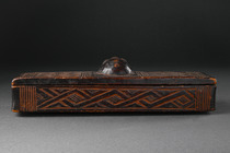 Container with lid, D. R. Congo, Kuba Kingdom, Kuba, Size: M: 26 cm x 5 cm x 7,5 cm (BxHxT) (M: 10.2 inch x 2.0 inch x 7,2.0 inch (BxHxT)), ID: 3051048 - 5/6