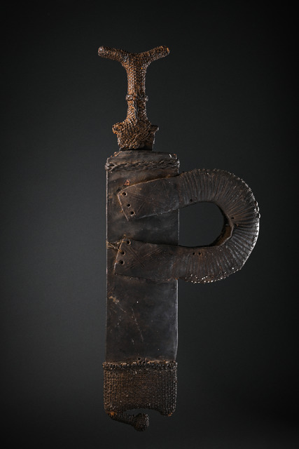 Sword with sheath, Cameroon, Babungo-Bamunka, Size: L: 55 cm (L: 21.7 inch), ID: 3051062