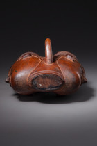Double headed palm wine cup, D. R. Congo, Kuba, Size: H: 14 cm B: 15 cm (H: 5.5 inch B: 5.9 inch), ID: 3051049 - 7/7