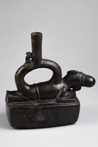 Figurative stirrup vessel, Pérou, Moche, Taille: H: 20,5 cm, ID: 3051432 - 4/4