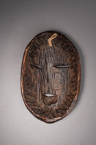 Anthropomorphe Gesichtsmaske, Côte d'Ivoire, Dan, Größe: H: 22 cm (H: 8.7 inch), ID: 3050057 - 4/4