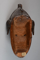 Anthropomorphe Gesichtsmaske "kpan", Côte d'Ivoire, Baule, Größe: H: 29 cm (H: 11.4 inch), ID: 3052197 - 4/4
