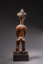 Standing female figure "blolo bla", Côte d'Ivoire, Baule, Size: H: 40 cm (H: 15.7 inch), ID: 3052198 - 3/4
