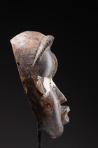 "Poro" society mask, Côte d'Ivoire, Dan, Size: H: 24 cm (H: 9.4 inch), ID: 3052215 - 3/4