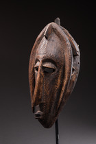 Anthropomorphe Gesichtsmaske "kore", Mali, Marka, Größe: H: 38 cm (H: 15.0 inch), ID: 3052174 - 2/4