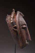 Anthropomorphe Gesichtsmaske "kore", Mali, Marka, Größe: H: 38 cm (H: 15.0 inch), ID: 3052174 - 3/4
