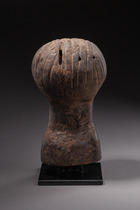 Head-shaped dance crest, Cameroon, Tikar, Size: H: 23,5 cm (H: 9.3 inch), ID: 3052221 - 4/4