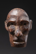 Small head, India, Naga, Size: H: 7,5 cm (H: 3.0 inch), ID: 3052222 - 3/4