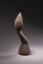 Spoon with pestle-shaped handle, Côte d'Ivoire, Kulango, Size: H: 31 cm (H: 12.2 inch), ID: 3052159 - 2/5