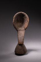 Spoon with pestle-shaped handle, Côte d'Ivoire, Kulango, Size: H: 31 cm (H: 12.2 inch), ID: 3052159 - 3/5