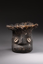 Anthropomorphic head "gle", Côte d'Ivoire, Wè-Guéré, Size: H: 14 cm (H: 5.5 inch), ID: 3052137 - 4/7