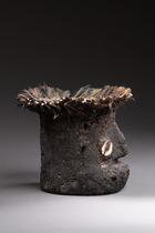 Anthropomorphic head "gle", Côte d'Ivoire, Wè-Guéré, Size: H: 14 cm (H: 5.5 inch), ID: 3052137 - 5/7