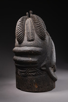 Helmet mask "sowei", Sierra Leone, Bullom, Size: H: 42 cn (H: 42 cn), ID: 3052219 - 3/5