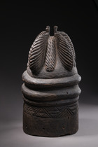 Helmet mask "sowei", Sierra Leone, Bullom, Size: H: 42 cn (H: 42 cn), ID: 3052219 - 4/5