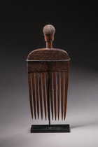 Schmuck-Kamm, Angola, Chokwe / Lunda, Größe: H: 25 cm (H: 9.8 inch), ID: 3052178 - 2/4