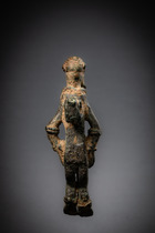 Amulette anthropomorphe, Burkina Faso, période voltaïque ancienne, Lokho, Taille: H: 7,2 cm (H: 2.8 inch), ID: 3052771 - 3/5