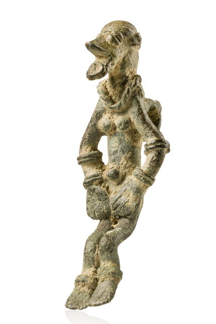Anthropomorphic amulet, Burkina Faso, early Voltaic, Lokho, Size: H: 7,2 cm (H: 2.8 inch), ID: 3052771