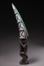Masked dancer "cikunza", Angola, Chokwe, Size: H:  83,5 cm (H:  32.9 inch), ID: 3052125 - 4/6