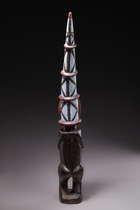 Masked dancer "cikunza", Angola, Chokwe, Size: H:  83,5 cm (H:  32.9 inch), ID: 3052125 - 5/6