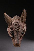 Kopfaufsatz "gelede": Kopf eines Buschschweins, Nigeria, Yoruba, Größe: L: 41 cm, H: 25 cm (L: 16.1 inch, H: 9.8 inch), ID: 3052129 - 2/5