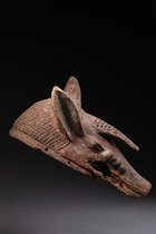 Kopfaufsatz "gelede": Kopf eines Buschschweins, Nigeria, Yoruba, Größe: L: 41 cm, H: 25 cm (L: 16.1 inch, H: 9.8 inch), ID: 3052129 - 3/5