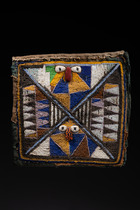 Pair of beaded panels, Nigeria, Yoruba, Size: M: 30 x 30 cm & 31,5 x 29,5 cm (M: 30 x 11.8 inch & 31,5 x 11.6 inch), ID: 3052243 - 3/5