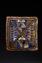 Pair of beaded panels, Nigeria, Yoruba, Size: M: 30 x 30 cm & 31,5 x 29,5 cm (M: 30 x 11.8 inch & 31,5 x 11.6 inch), ID: 3052243 - 5/5