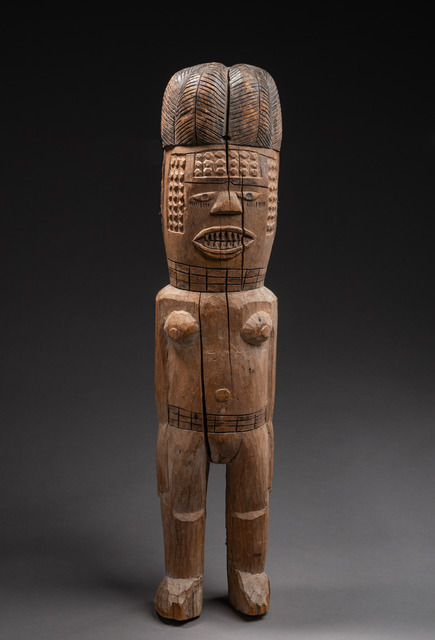 Standing female figure, R. D. Congo, Kuyu, Taille: H: 65 cm, ID: 3052113