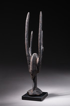 Coiffe zoomorphe "sogoni koun" ("sogonikun"), Mali, Bamana, Taille: H: 48,5 cm (H: 19.1 inch), ID: 3052130 - 2/5