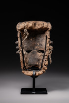 Anthropomorphic mask "idiok ekpo", Nigeria, Ibibio, Size: H: 26 cm (H: 10.2 inch), ID: 3052114 - 5/5