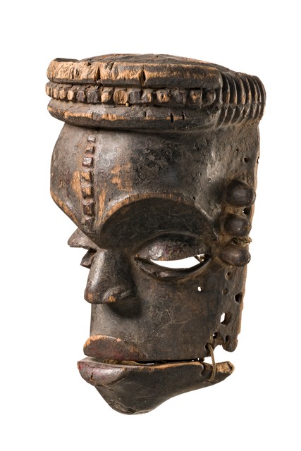 Anthropomorphic mask "idiok ekpo", Nigeria, Ibibio, Size: H: 26 cm (H: 10.2 inch), ID: 3052114