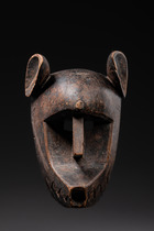 Hyena mask "suruku" of the "korè" society, Mali, Bamana, Size: H: 31,5 cm (H: 12.4 inch), ID: 3052115 - 2/4