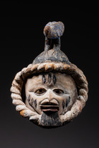 Kopfaufsatz "gelede", Nigeria, Yoruba, Größe: H: 25,5 cm (H: 10.0 inch), ID: 3052116 - 2/3